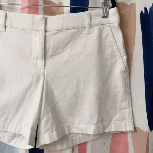J. Crew 5” Classic Chino Shorts in White Size 8 - Picture 8 of 15